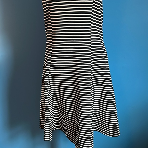 Black & White Striped Halter Dress - Picture 3 of 9